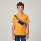 Boys Orange Bag T-Shirt, 3, hi-res