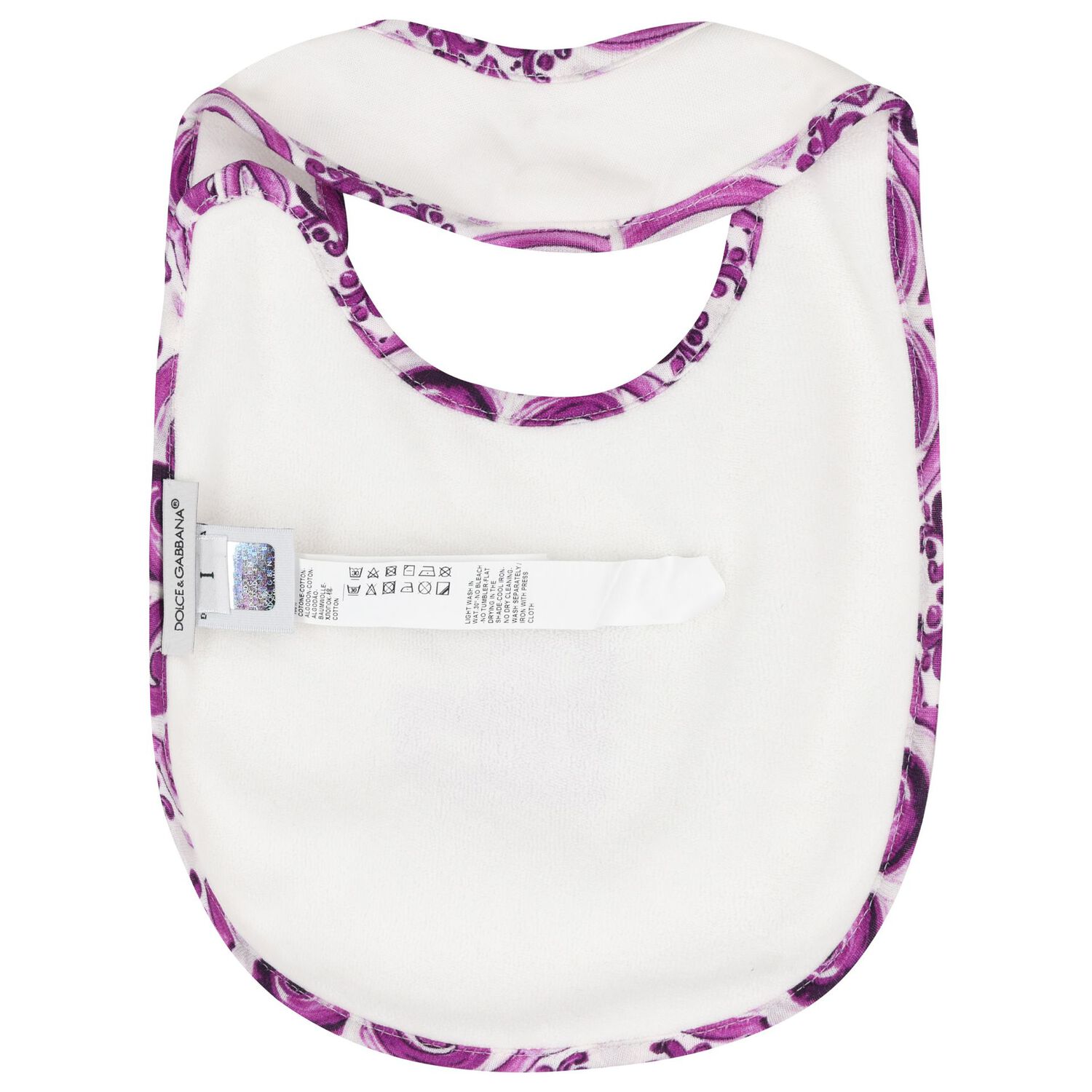 Baby Girls White & Purple Majolica Babygrow Gift Set, 1, hi-res