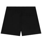 Boys Black Logo Swim Shorts, 1, hi-res
