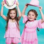 Girls White & Pink Playsuit, 1, hi-res