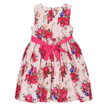 Girls Pink Floral Dress