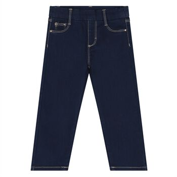 Younger Girls Navy Blue Denim Jeans