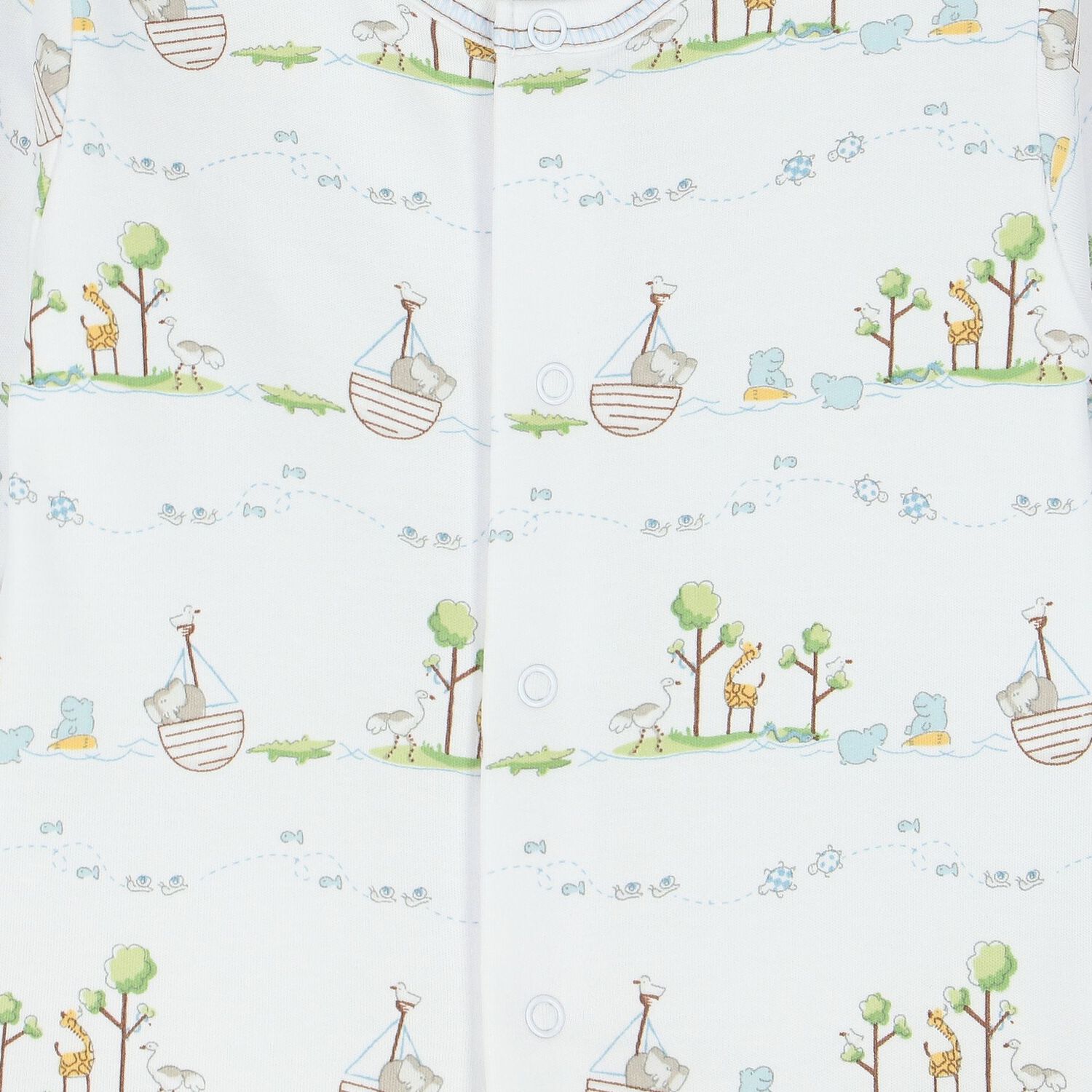 Baby Boys White Animals Babygrow, 1, hi-res image number null