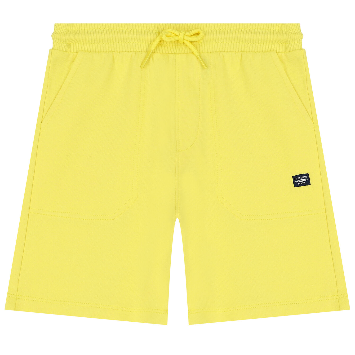 Boys White & Yellow Palm Tree Shorts Set, 1, hi-res
