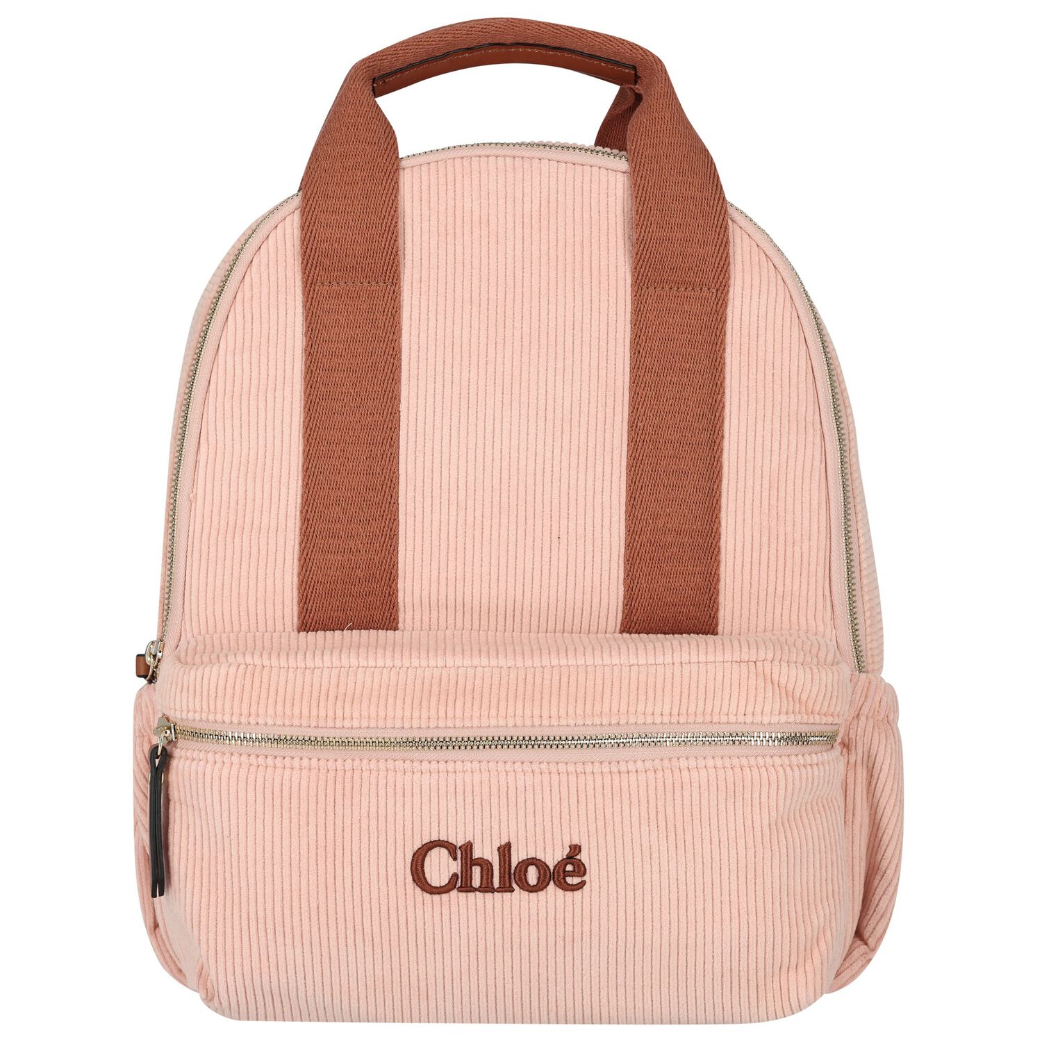 Girls Pink Logo Backpack, 1, hi-res