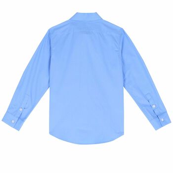 Boys Blue Cotton Shirt