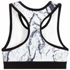 Girls Black & White Logo Top, 1, hi-res