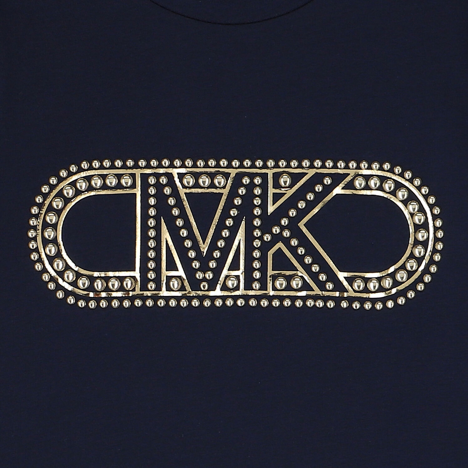 Girls Navy Blue Logo Long Sleeve Top, 1, hi-res