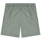 Boys Green Logo Shorts, 1, hi-res
