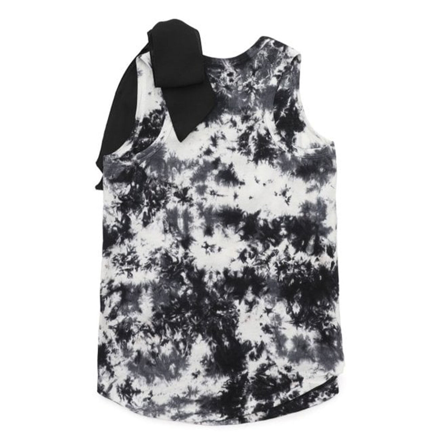 Girls Black Tie Die Top, 1, hi-res