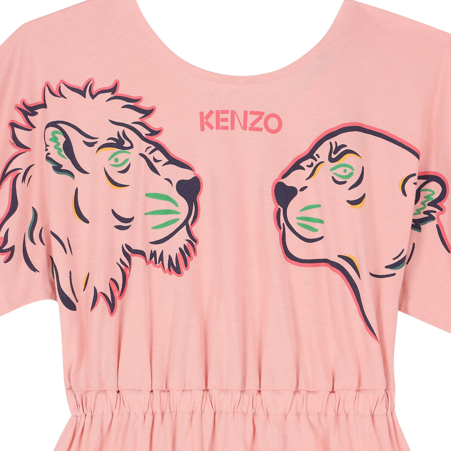 Girls Pink Logo Dress, 1, hi-res