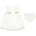 Baby Girls Ivory Smocked Dress Set, 1, hi-res