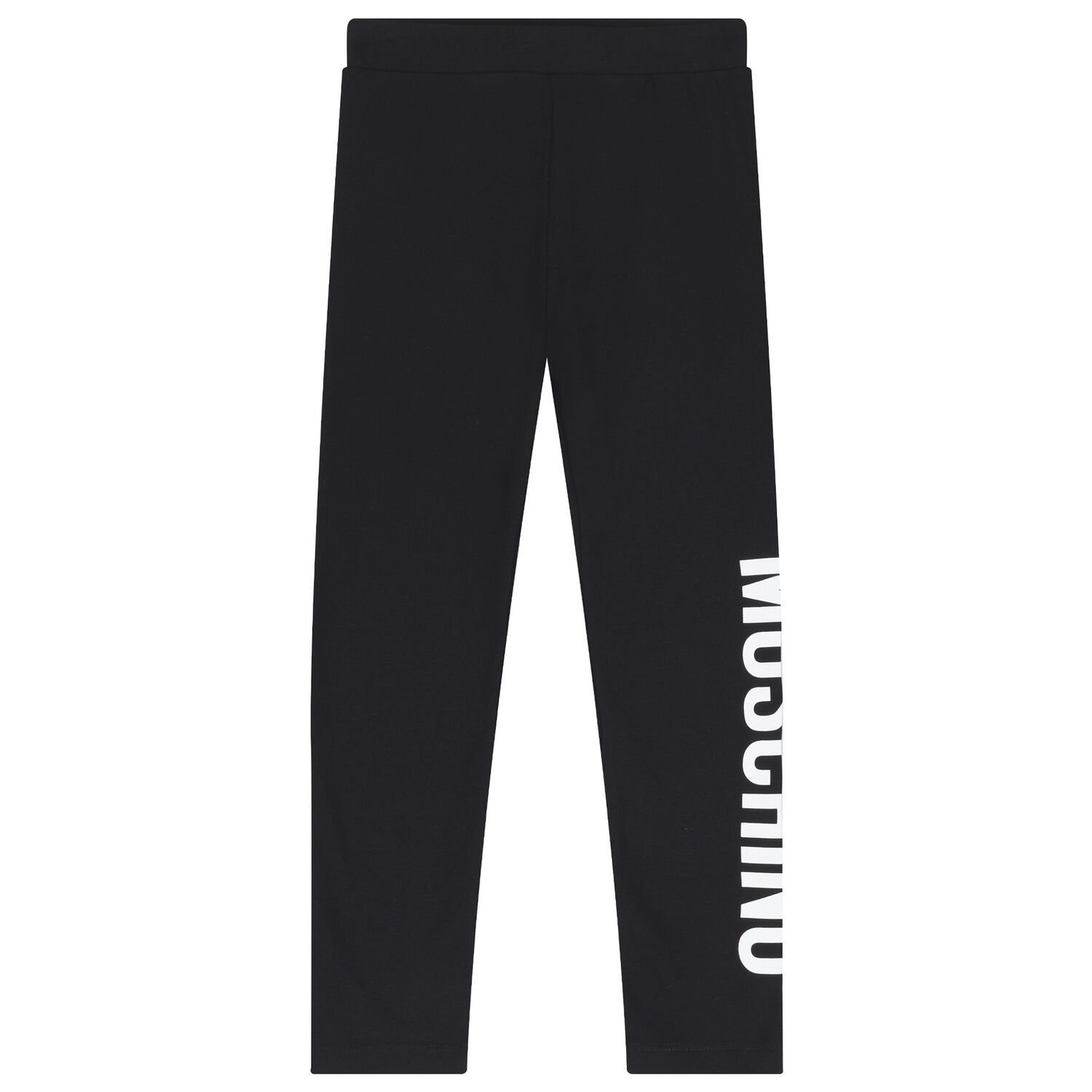 Girls Black Logo Leggings, 1, hi-res