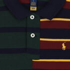Boys Multi-Colored Striped Logo Polo Shirt, 1, hi-res