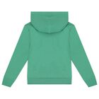 Boys Green Jersey Varsity Logo Hoodie, 1, hi-res