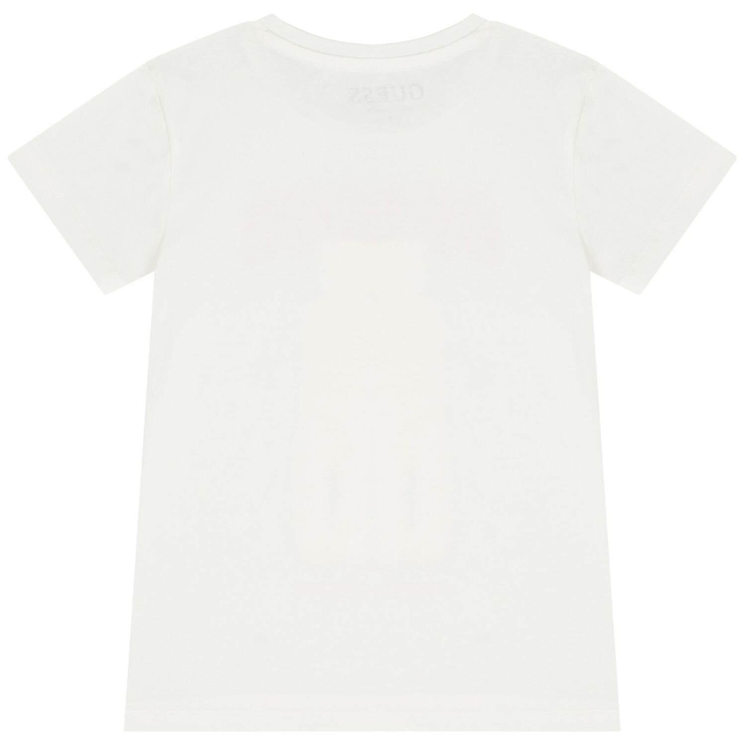 Girls White Teddy Bear Logo T-Shirt, 1, hi-res
