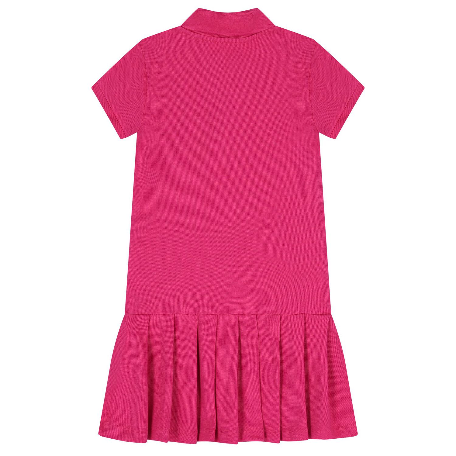 Girls Pink Logo Polo Dress, 1, hi-res