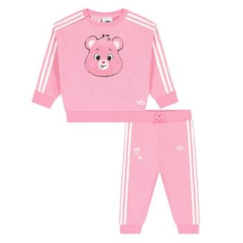 Younger Girls Pink Care Bears Tracksuit