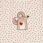 Younger Girls Beige Mouse Long Sleeve Top, 1, hi-res