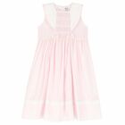 Girls Pink Smocked Dress, 1, hi-res