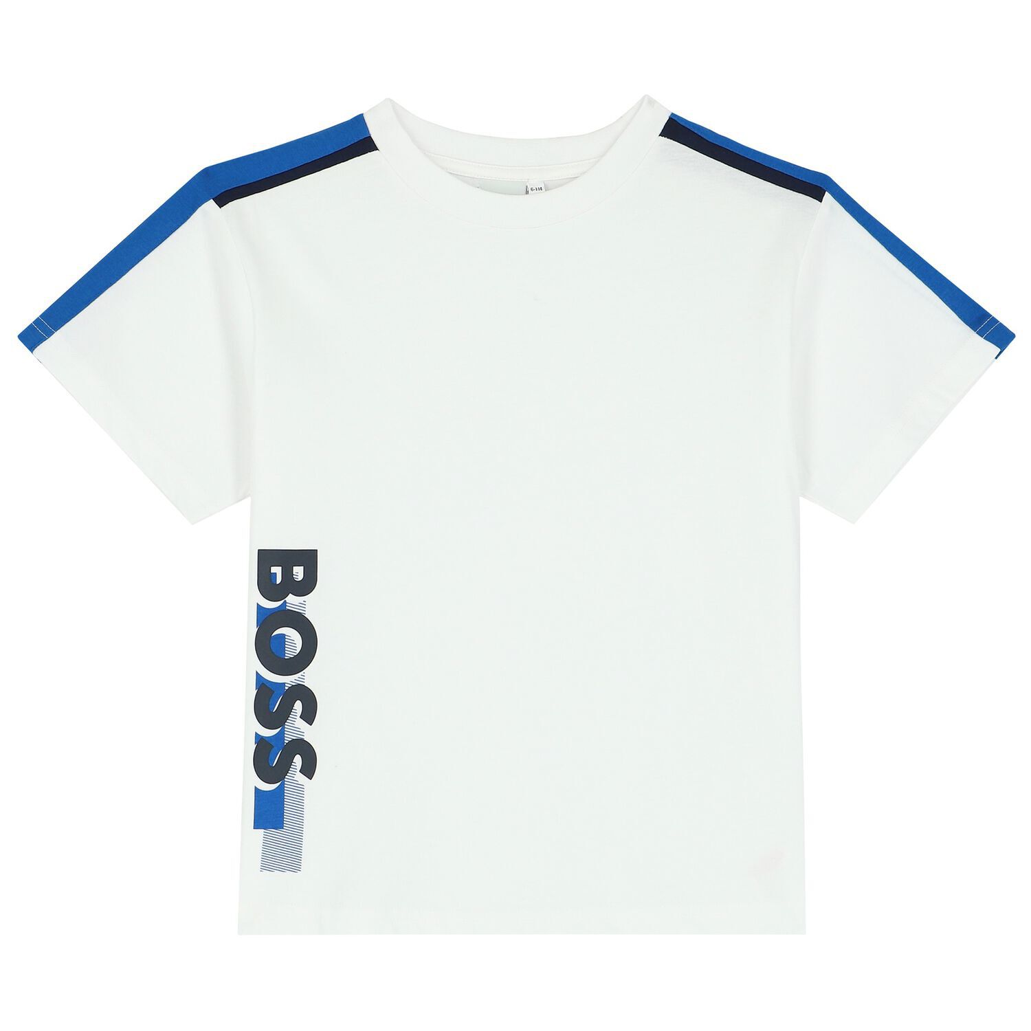 Boys White Logo T-Shirt, 1, hi-res