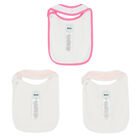 Baby Girls Pink & White Logo Bibs ( 3-Pack ), 1, hi-res