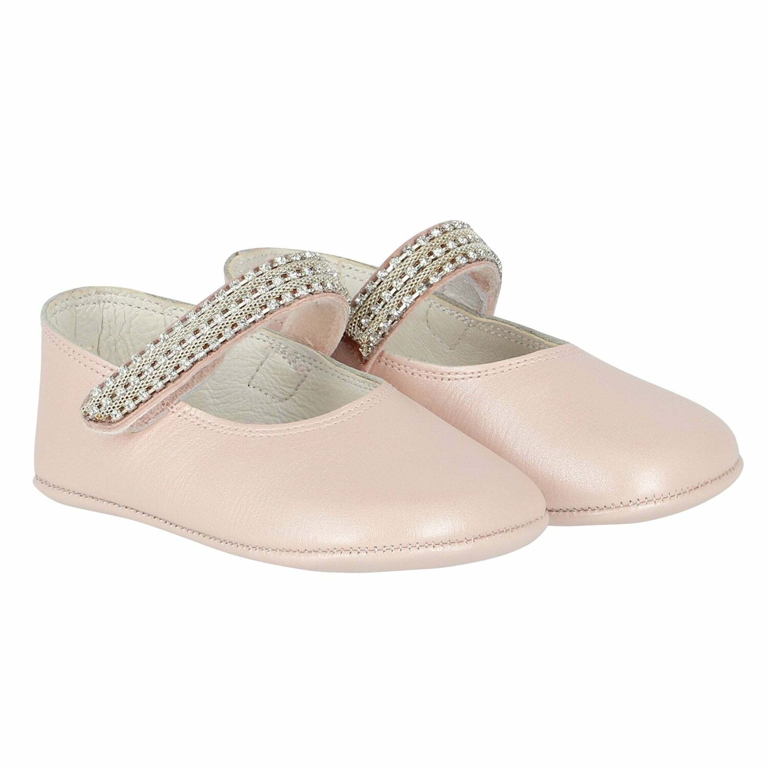 Baby Girls Pink Embellished Pre Walker Shoes, 2, hi-res