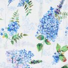 Girls White & Blue Floral Swimsuit, 1, hi-res