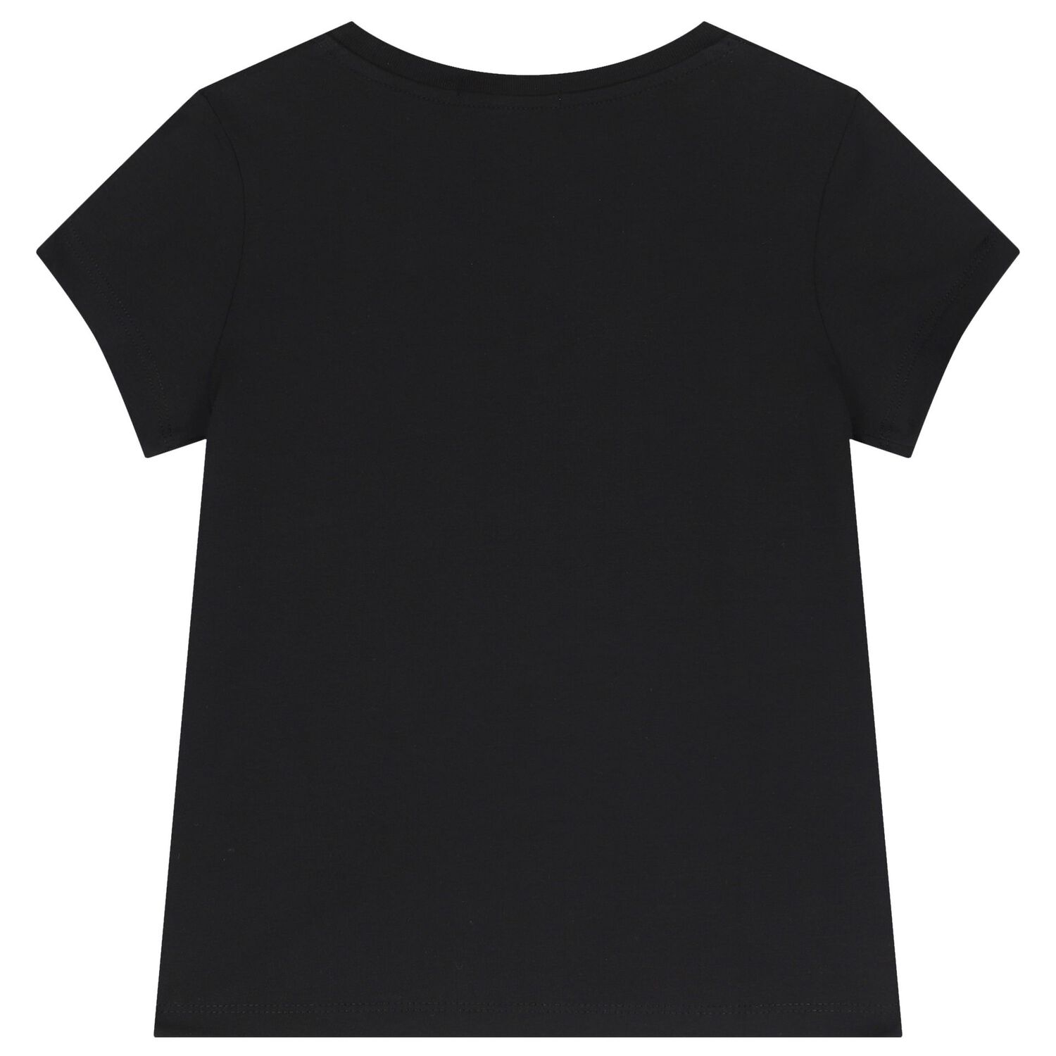 Girls Black Logo T-Shirt, 1, hi-res