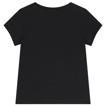 Girls Black Logo T-Shirt