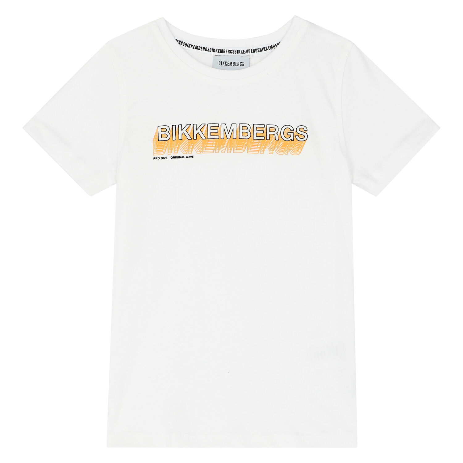 Boys White Logo T-Shirt, 1, hi-res