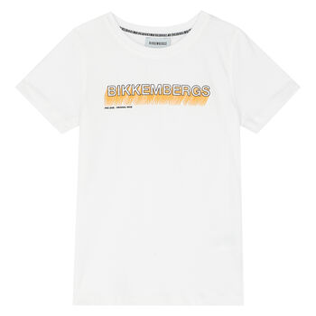 Boys White Logo T-Shirt