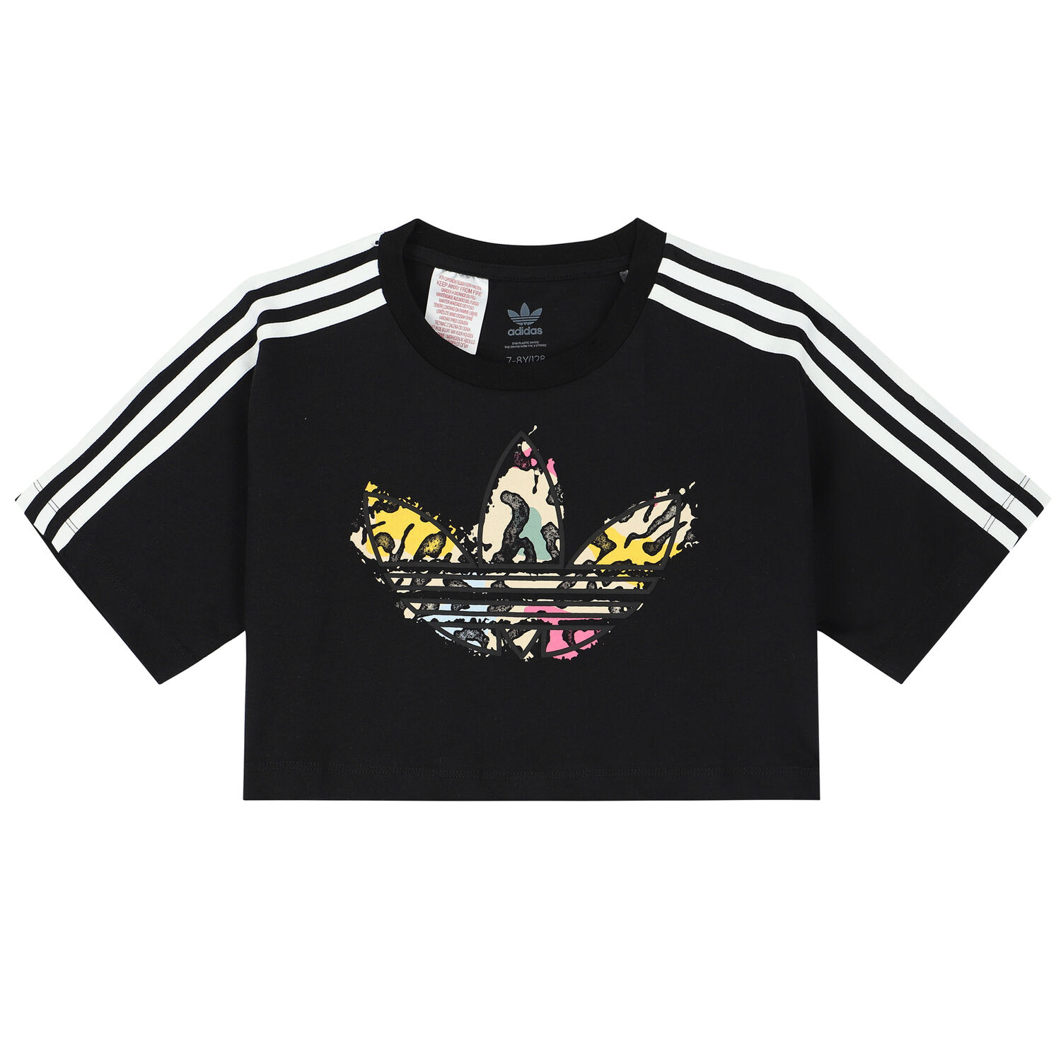 Black Trefoil Logo T-Shirt, 1, hi-res