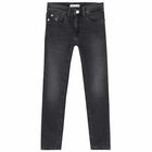 Boys Black Denim Jeans, 1, hi-res