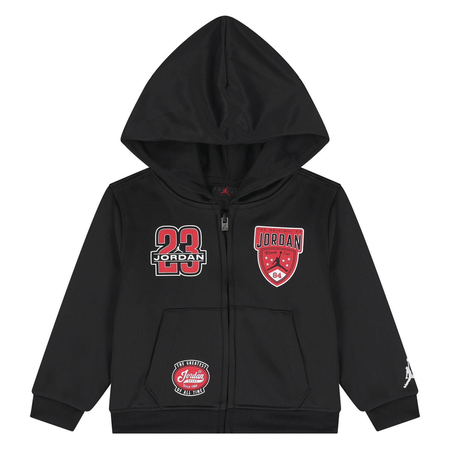 Younger Boys Black Jordan Logo Tracksuit, 1, hi-res