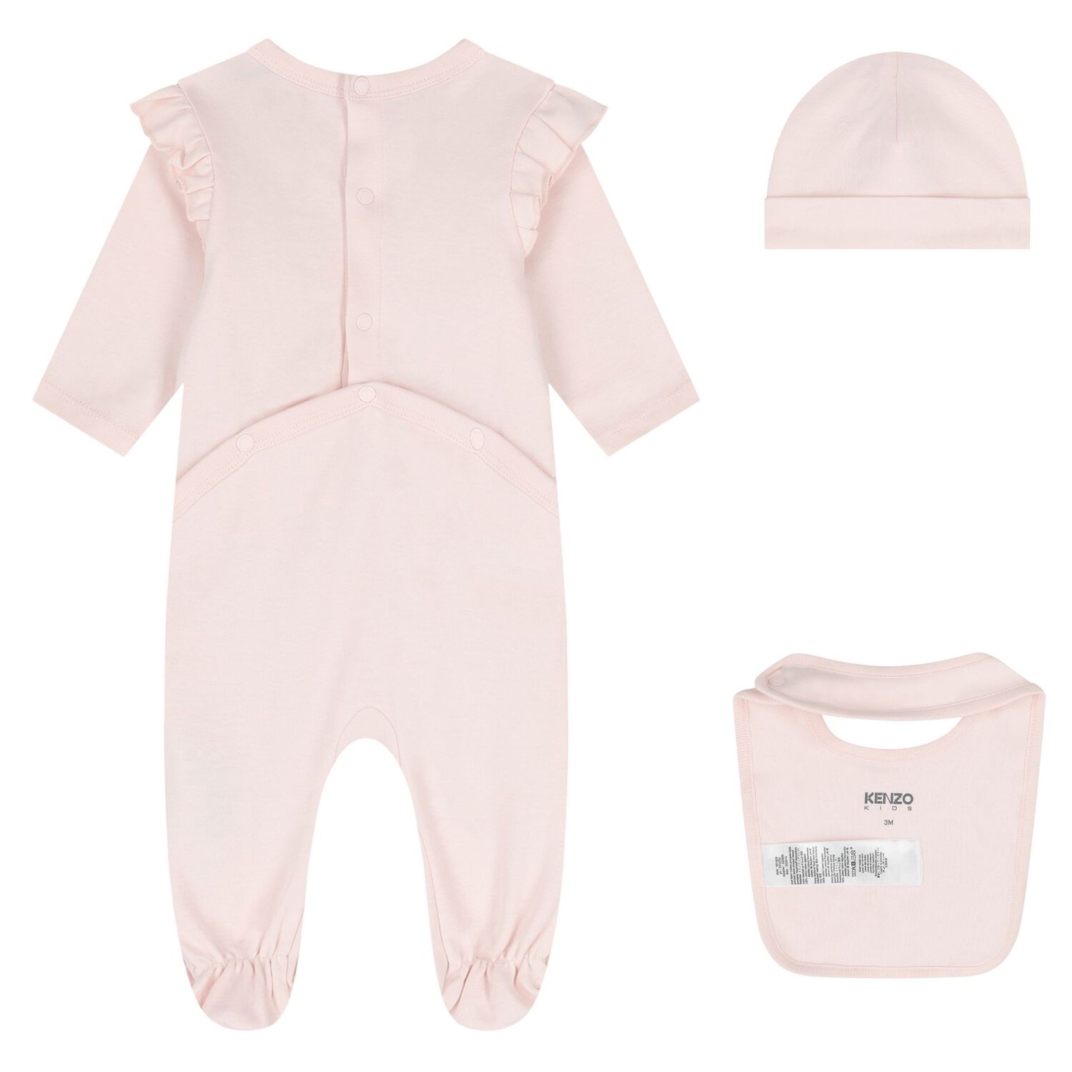 Baby Girls Pink Tiger Babygrow Gift Set, 1, hi-res
