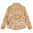 Boys Beige Geo Map Shirt, 1, hi-res