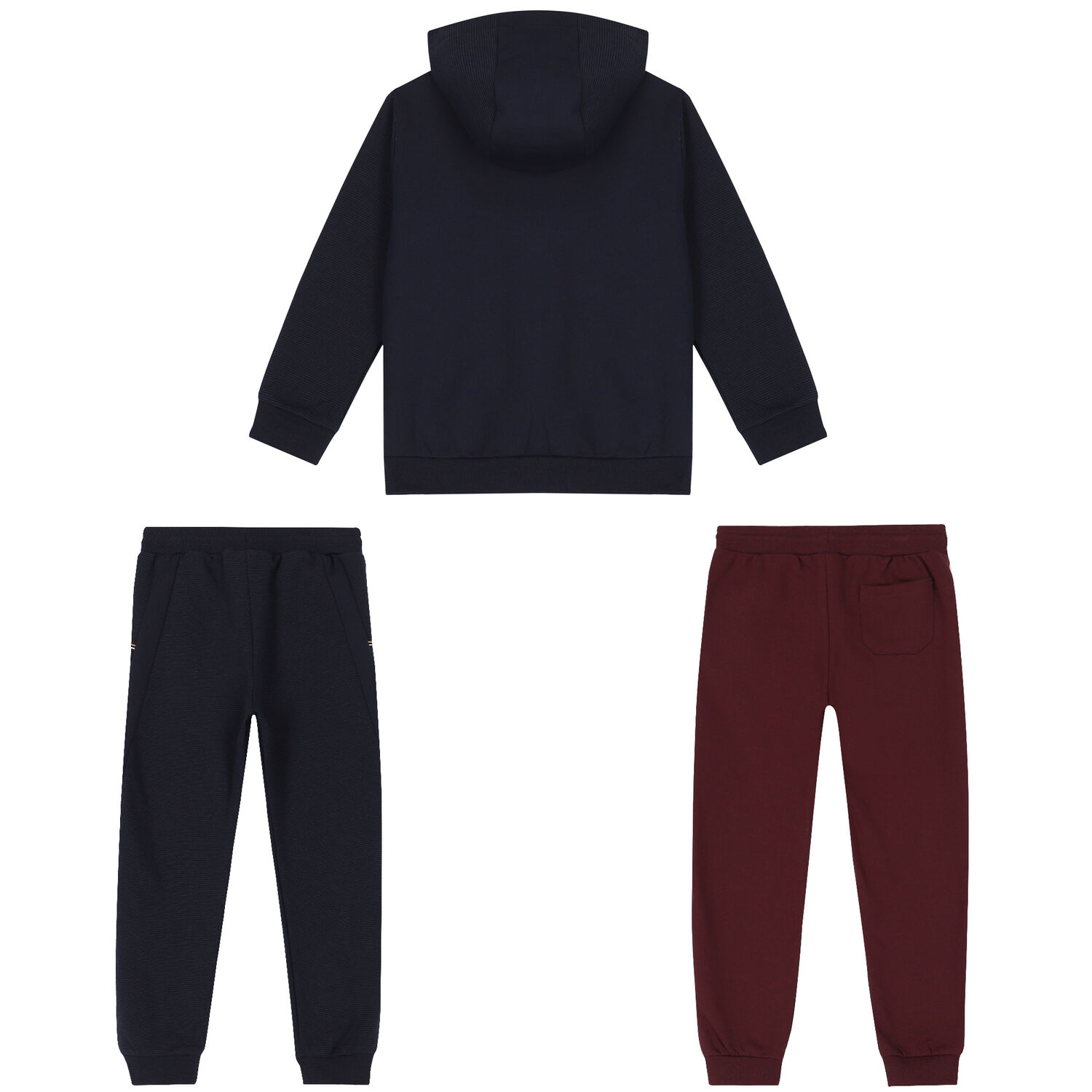 Boys Navy & Red 3-Piece Tracksuit, 1, hi-res