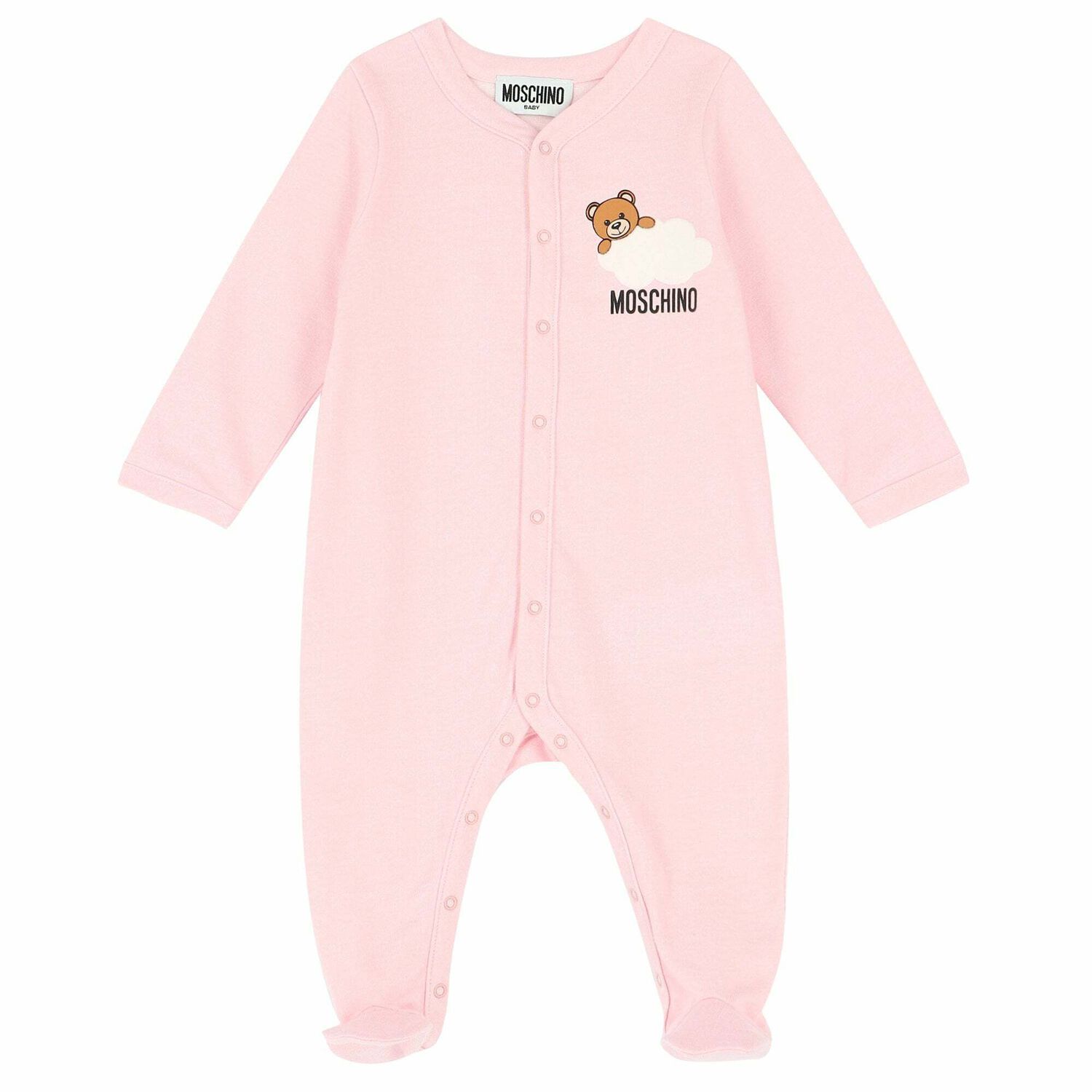 Pink Cloud Logo Babygrows (2 Pack), 3, hi-res