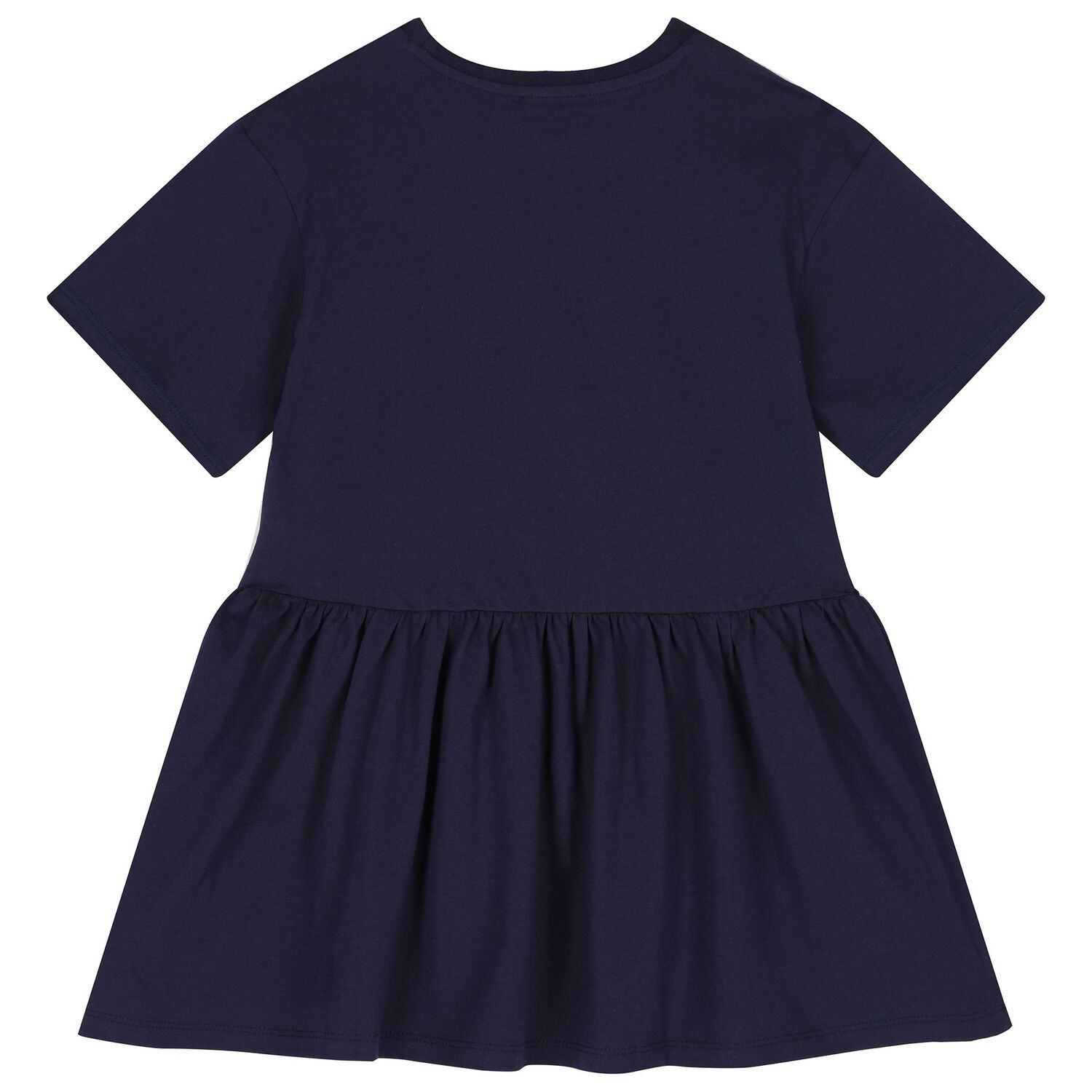 Girls Navy Blue Logo Dress, 2, hi-res
