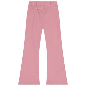 Girls Pink Cat Trousers Set