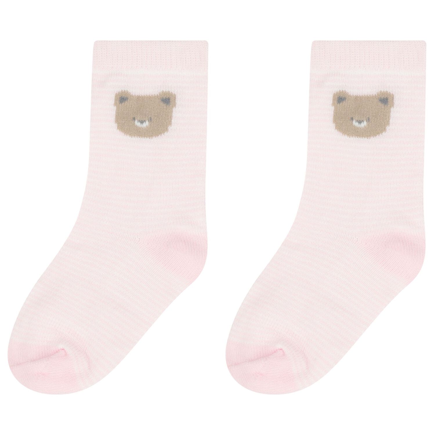 Baby Girls Pink & White Socks ( 4-Pack ), 4, hi-res