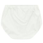 Baby Girls White & Blue Bow Dress Set, 1, hi-res