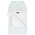 Baby Boys Blue & White Teddy Bear Logo Nest, 2, hi-res