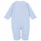 Baby Girls Pink Cotton Babygrow, 1, hi-res