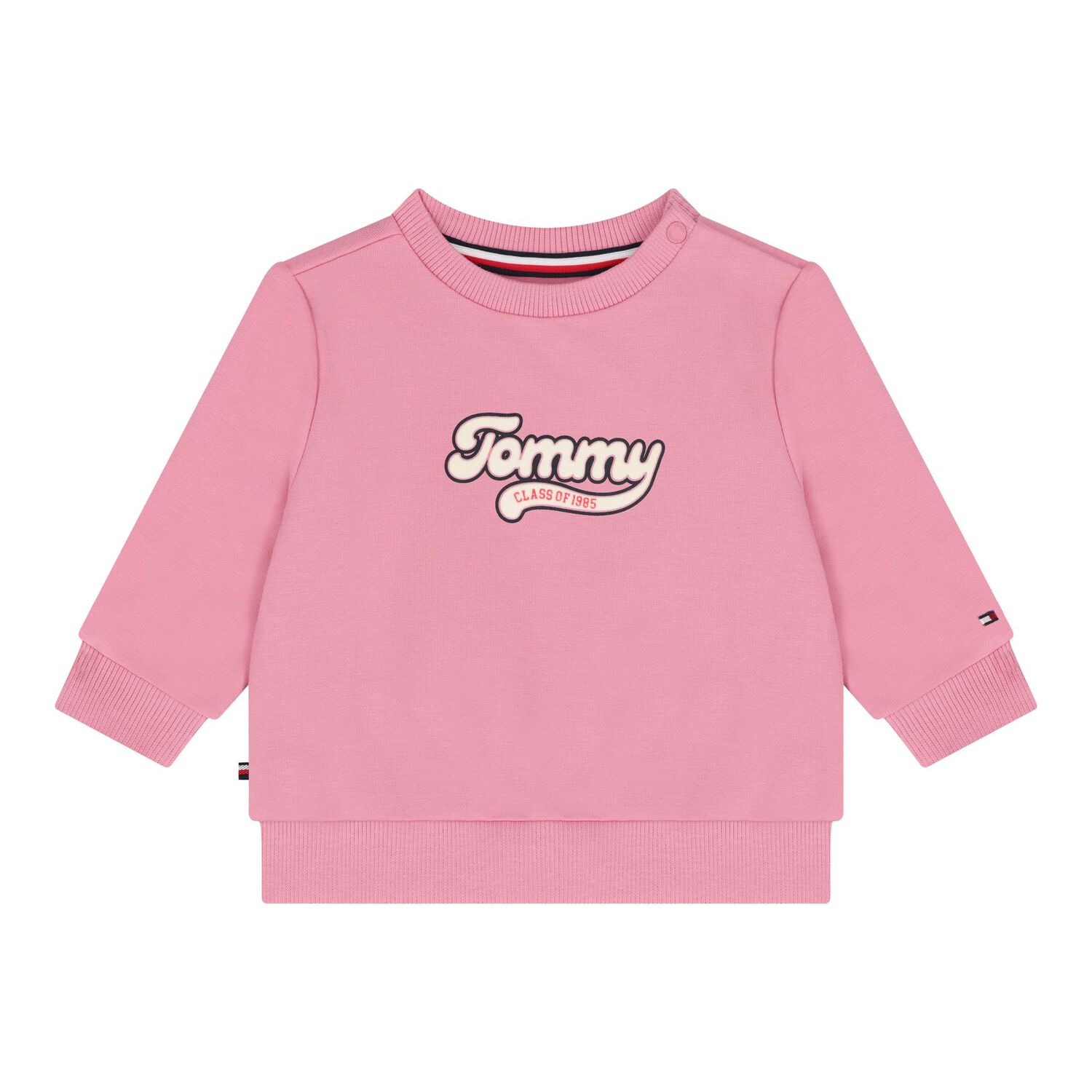 Baby Girls Pink Logo Tracksuit , 3, hi-res