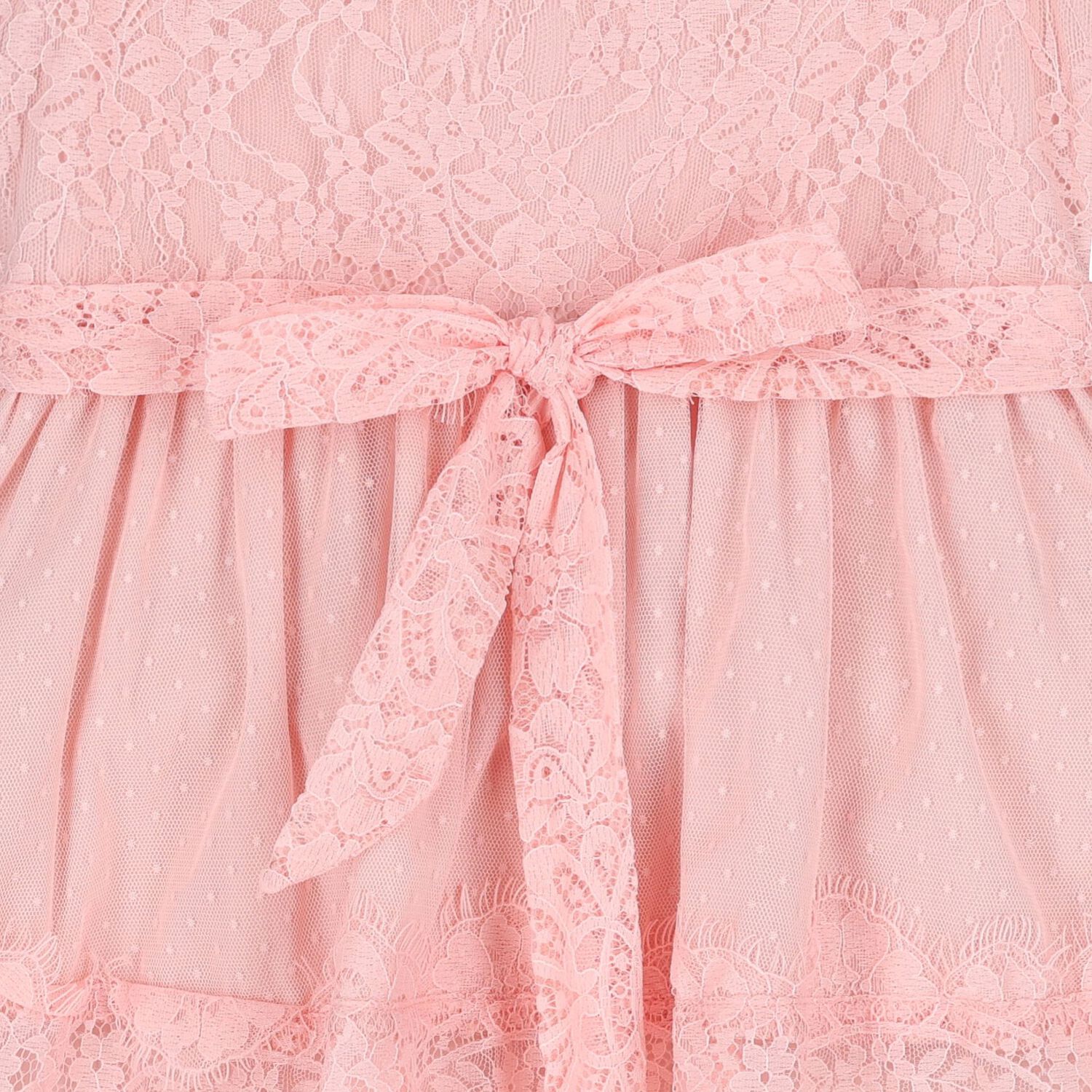 Girls Pink Lace Tulle Dress, 1, hi-res image number null