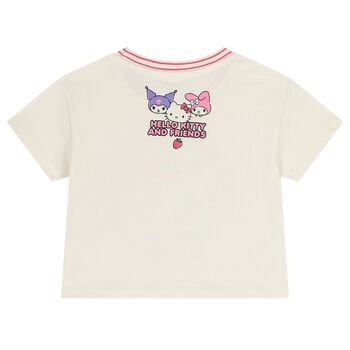 Girls Ivory Hello Kitty T-Shirt 