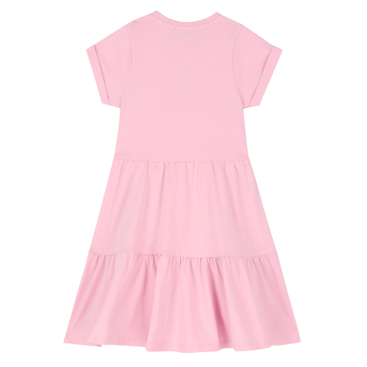 Girls Pink Logo Dress, 3, hi-res