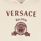 Ivory Medusa Logo Hooded Top, 1, hi-res